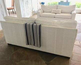 Mitchell Gold + Bob Williams Loveseats  

**Wood paneling Not for Sale**