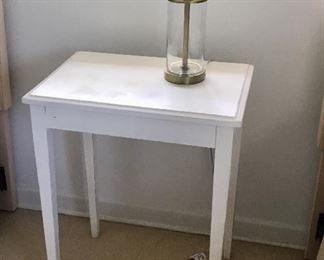 Side Table and Lamp 