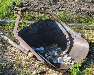 Old wheel barrow/Coal Bucket