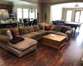 Sectional Couch with Coffee Table