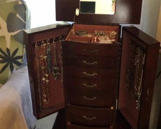 Large jewelry armoire. 