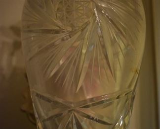 Gorgeous Antique Cut Glass Vase