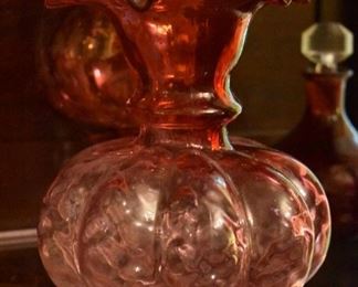 Beautiful Antique Cranberry Glass Vase