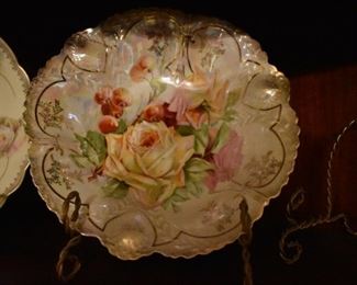 Beautifully Hand Painted Antique Collector Plates