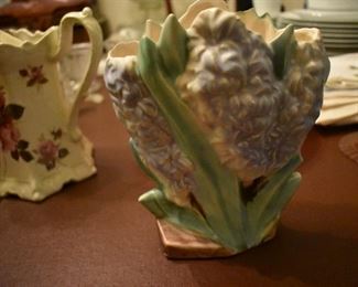Vintage Blue McCoy Hyacinth Vase/McCoy USA Pottery Vintage Hyacinth Vase