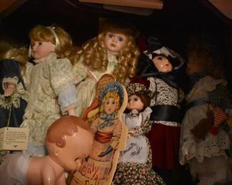 Many, Many Antique and Vintage Collectible Dolls are represented in the Pilkington Estate Sale!