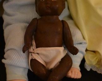 Antique Black American Compostion Doll early 1900's