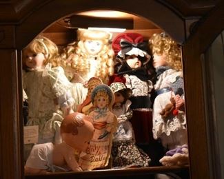 Many, Many Antique and Vintage Collectible Dolls are represented in the Pilkington Estate Sale!