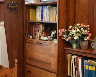 Lots of Collectible Books and Ephemera in this Estate also the Collectibles you see on the Furniture and of course the Bookcase and the Drop Front Desk Shelving and Cabinet Unit to the left.