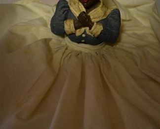 Close up of Black Americana Doll