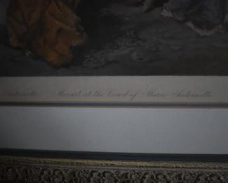 Beautiful large Print of Mosart at the Court of Marie Antoinette