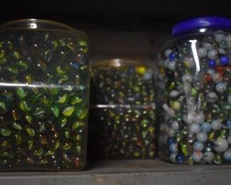 Jars of Collectible Marbles