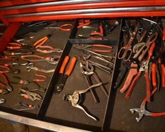 Loads of Hand Tools with All Top Brands including: Snap On, Williams, Proto, Craftsman, Starrett, and Many More. All in great condition!