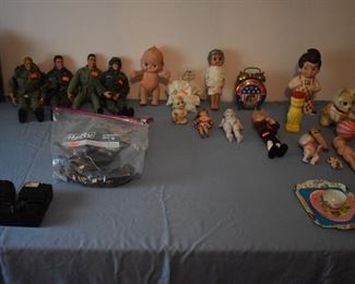 Vintage G.I. Joe's, Cupie Doll, Bob's Big Boy Doll, and other Vintage/Antique Dolls and more