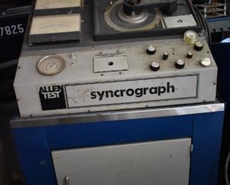 Vintage Allen Test Syncrograph Machine
