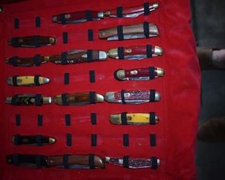 POCKET KNIFE - HUNTING KNIFE AND MORE!!! COLLECTION WITH ***( CASE, CAMILLUS, OLD TIMER, KABAR, GERBER, SHRADE, IMPERIAL, WESTERN, SOLIGEN HEN AND ROOSTER, VICTORINOX, BUCK, WINCHESTER, COLONIAL, AMERICAN KNIFE CO., MANSON SHEFFIELD,RUSTED - SOME OF THE KNIFE COMPANIES REPRESENTED IN THIS AWESOME COLLECTION OF POCKET KNIVES AND MORE INCLUDING ORIGINAL CIVIL WAR DAGGAR IN SHEATH 