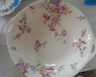 Floral decorated porcelain bowl