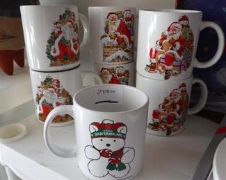 Hudson's Santa mugs.