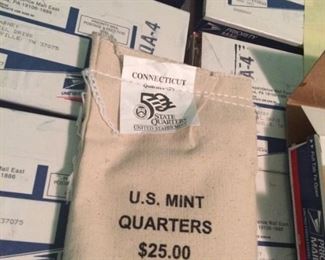 Quarters Bag with US Mint Seal Example