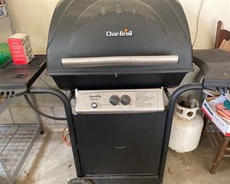 Char Broil Grill is in good condition and has an extra side burner. Grill has not been tested, includes 2 propane tanks. Stored in the garage. https://ctbids.com/#!/description/share/953468