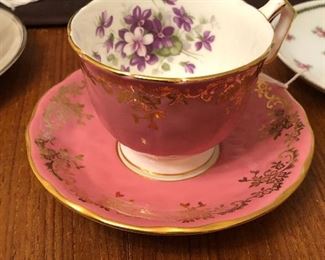 Aynsley English Bone China Tea Cup and Saucer