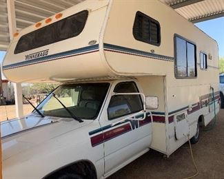 1992 Winnebago starts right up. AC, AT, Cruise, Tilt, Sleeps 5, shower, sink, toilet. Kitchen area with sink, stove and Fridge. Tow hitch. Ample storage space. As a licensed business in AZ we must charge 6.1 % sales tax on all purchases. 