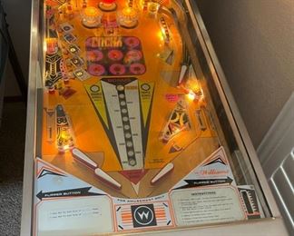 1974 Williams Lucky Ace Pinball Machine Vintage Original Pin Ball 71x24.5x53in HxWxD