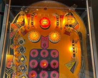 1974 Williams Lucky Ace Pinball Machine Vintage Original Pin Ball 71x24.5x53in HxWxD