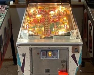 1967 Williams Lunar Shot Pinball Machine Vintage Original Pin Ball 69x24.5x55in HxWxD