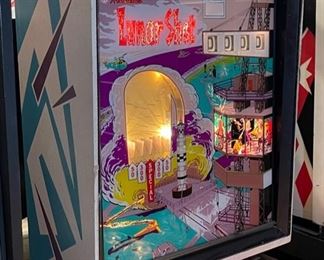 1967 Williams Lunar Shot Pinball Machine Vintage Original Pin Ball 69x24.5x55in HxWxD