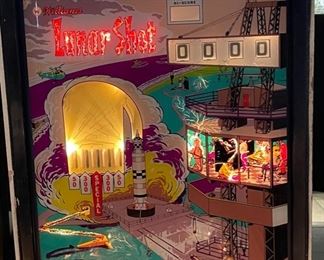 1967 Williams Lunar Shot Pinball Machine Vintage Original Pin Ball 69x24.5x55in HxWxD