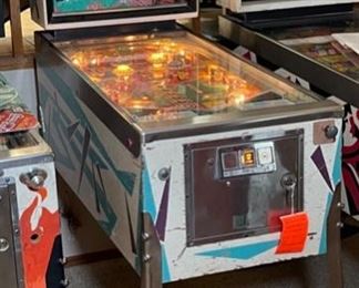 1967 Williams Lunar Shot Pinball Machine Vintage Original Pin Ball 69x24.5x55in HxWxD