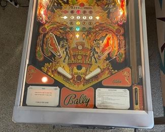 1979 Bally KISS Pinball Machine Vintage Original Pin Ball 69.5in x 30.5x55in HxWxD