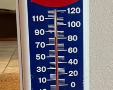 Mail Pouch Chew Tobacco Thermometer Sign Advertising 38.75x8.25in