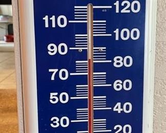 Mail Pouch Chew Tobacco Thermometer Sign Advertising 38.75x8.25in