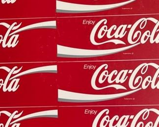 1980s Coca Cola Full Label Sheet Coke 17x26in