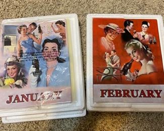 Coca Cola 50s Perpetual Calendar Bradford Exchange Coke 26x15x2in HxWxD