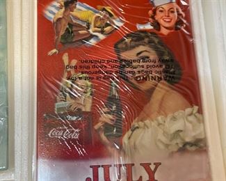 Coca Cola 50s Perpetual Calendar Bradford Exchange Coke 26x15x2in HxWxD