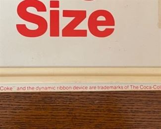 1980s Coca Cola Refreshment Center Sign Double Sided Best Value Store Advertising 27x33in
