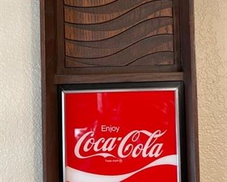Coca Cola Clock Benco Plastics Wall Sign Coke 26x12.5x2.5in HxWxD
