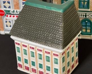 Set of 5 Coca Cola Canister Collection Cookie Jars Coke Largest: 10.5x7x5in HxWxD