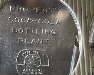 1950s Coca Cola Aluminum 6-Pack Bottle Carrier Metal Coke 6.5x8.25x5.5 HxWxD