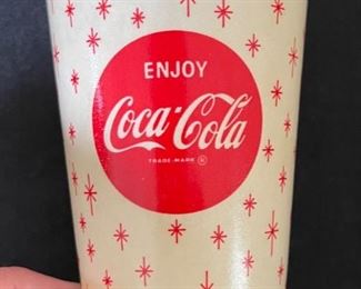 1960s Lot of 10 Coca Cola 9oz Wax Paper Cups Lily 957 Cup: 3.7in H x 3in Diameter