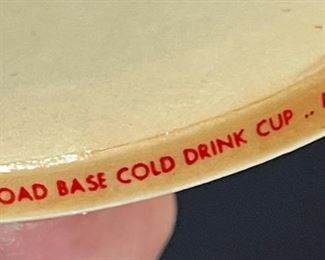 1960s Lot of 10 Coca Cola 9oz Wax Paper Cups Lily 957 Cup: 3.7in H x 3in Diameter