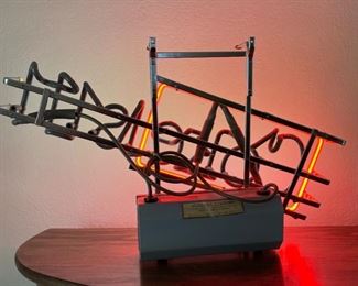 1980s Coke is It Neon Sign Autokeg systems 13.5x22.5x6.5in HxWxD