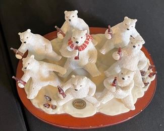 Coca Cola Polar Bears Heritage Collection Music Box Coke 4.5x11x8in HxWxD