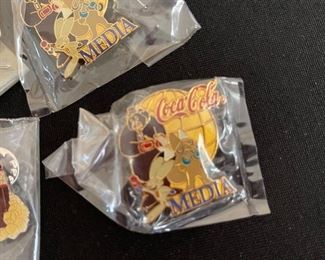 Lot of 8 Coca Cola pins 1974 Coke