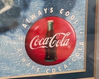 Coca Cola Rhythm & Hues Polar Bears Animation Cel Advertising Coke Frame: 16 5/8 x 20 1/4in