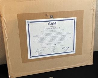 Coca Cola Rhythm & Hues Polar Bears Animation Cel Advertising Coke Frame: 16 5/8 x 20 1/4in