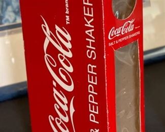 Coca Cola Salt & Pepper Vending Machines NIB Coke Box: 7.5x4x2in HxWxD